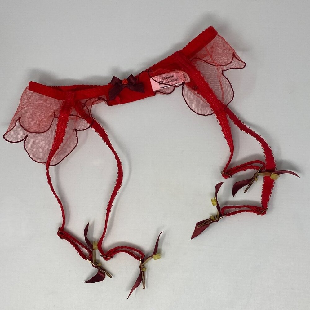 Agent Provocateur Lorna Red Fire Suspender AP2 Small